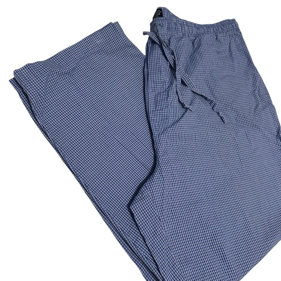 Men's Nautica Sleep Pajama Pants, Blue Check, XXL - Picture 1 of 3